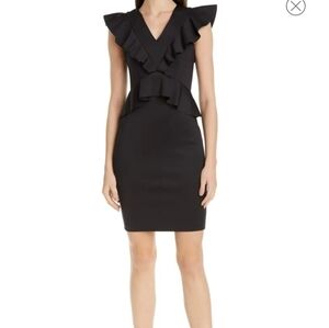 NWT Ted Baker size 2 Alair ruffle peplum dress